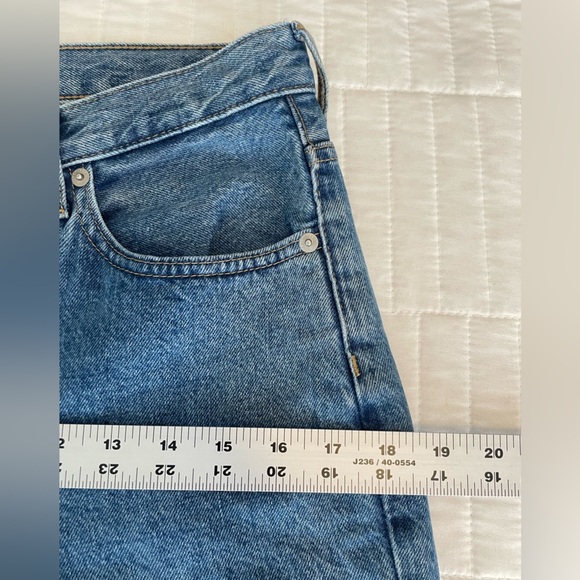 Everlane 90s Cheeky Jeans Sz 26 Ankle Vintage Mid Blue High Rise 100% Cotton - Picture 14 of 16